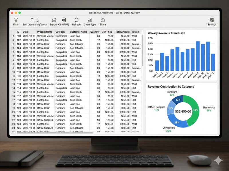 DataFlow数据处理界面