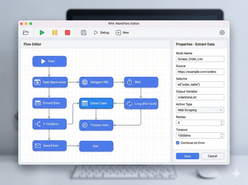 RPA自动化助手界面